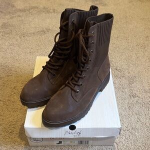 Blowfish Women's Brown REILLY Combat Boots